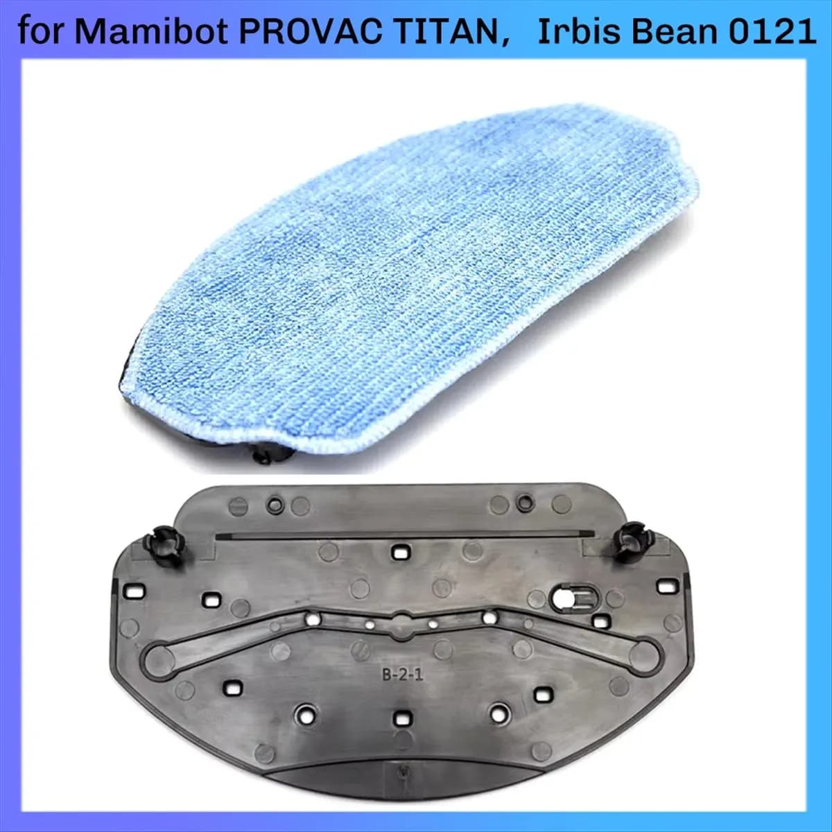 Supporto per Mop Aspirapolvere AA96 per VCR04W, Ricambio per Robot Aspirapolvere Irbis Bean 0121, Porta Panni per Mop