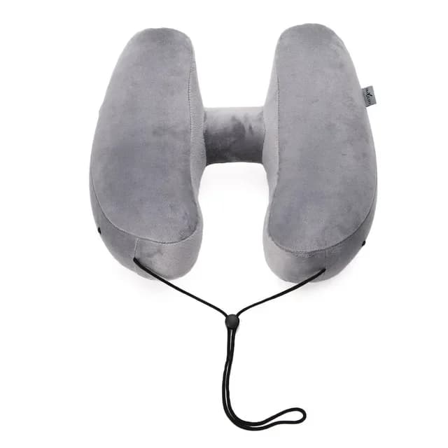 Cuscino da viaggio gonfiabile Pieghevole leggero per pisolino Cuscino per il collo Seggiolino auto Cuscino per dormire per aereo da ufficio Cuscino a forma di H