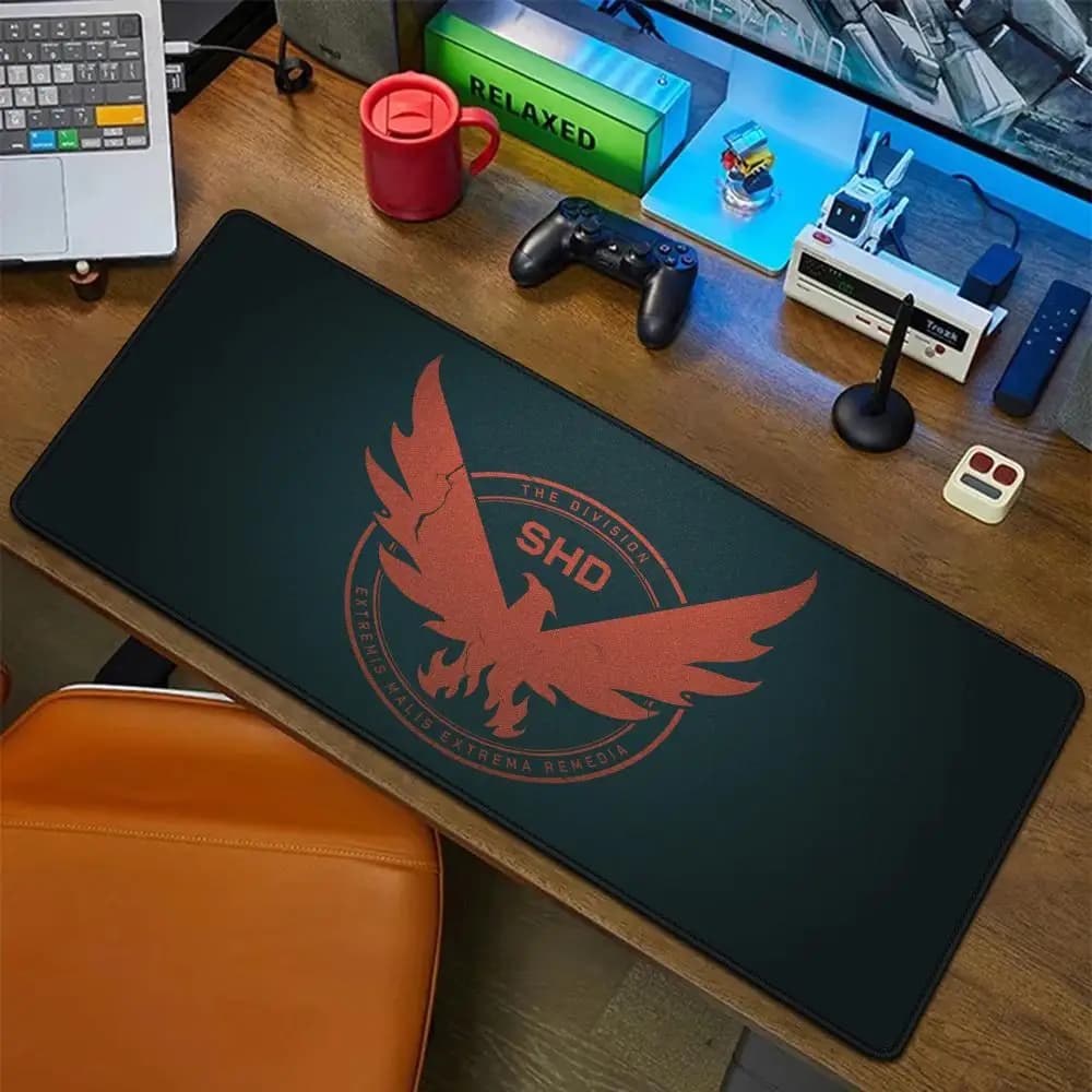 Shooter Tom Clancy's The Division 2 Tappetino per mouse Tappetino in gomma Laptop Xxl Tappetino per mouse Notebook Gamer Computer da tavolo Accessori da gioco