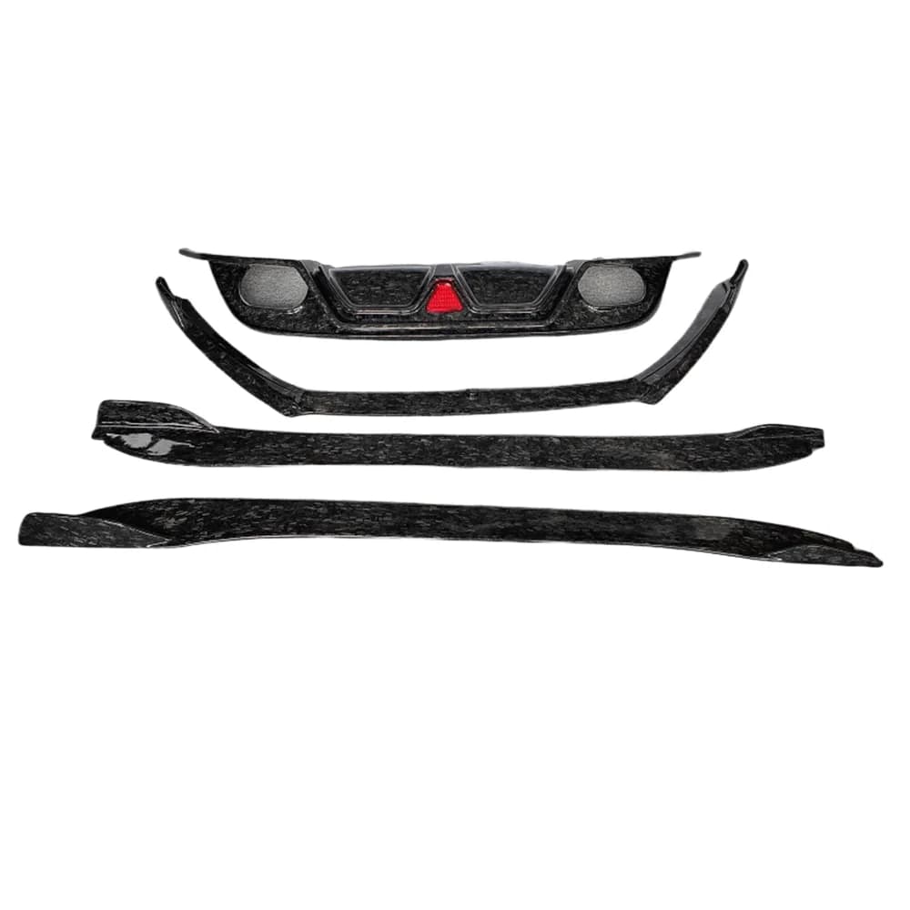 High-quality forged carbon fiber body kit for the 2013-2019 F-Type includes a front bumper lip skirt and rear diffuser