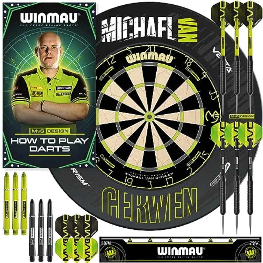 Set di bersagli per freccette, armadietti, supporti, freccette e accessori per gioco professionale, punta in acciaio, finitura nera, include tung premium