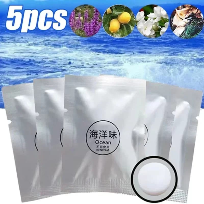 7PCS Car Deodorant Solid Perfume Tablets Airflow Perfume Charging 5 Flavor Interior Car Diffuser Perfume Tablet Accessories