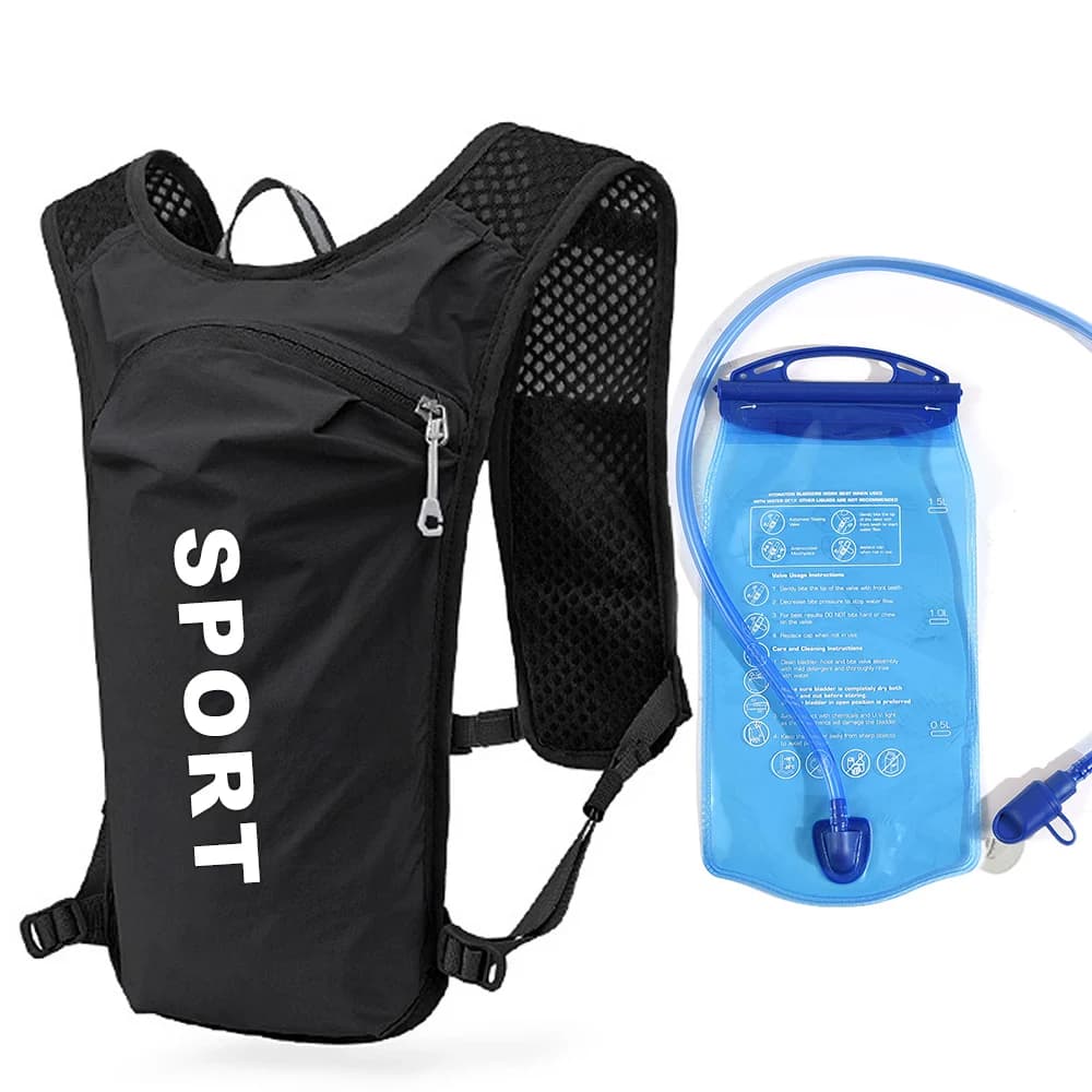 Hydration Pack Water Bladder Bag 5L Cycling Hydration Vest Backpack Breathable Running Sports Backpack with 1.5L Water Bladder
