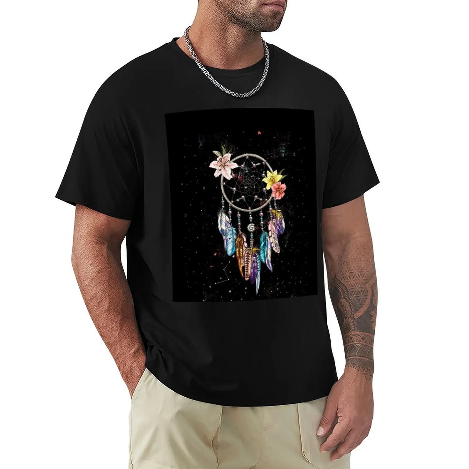 Dream Catcher T-Shirt Abstract Pattern Print Top