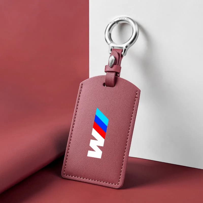High-end Zinc Alloy Leather Car Card NFC Card Smart Remote Key Case Cover Shell For BMW Pack New 5 Series New 3 Series x5 X7