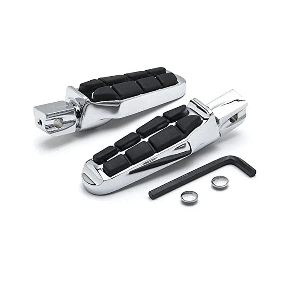 Pedane posteriori cromate per moto, adatte per Kawasaki Vulcan 800 Classic Custom 1996-2005