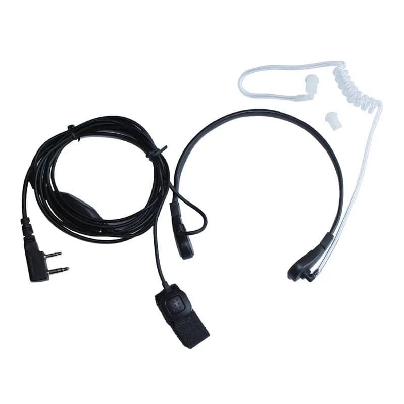 ABBREE Gola Allungabile Vibrazione MIC Dito PTT Walkie Talkie Auricolare per Kenwood TYT Baofeng BF-888s UV-5R UV-82 Ham Radio