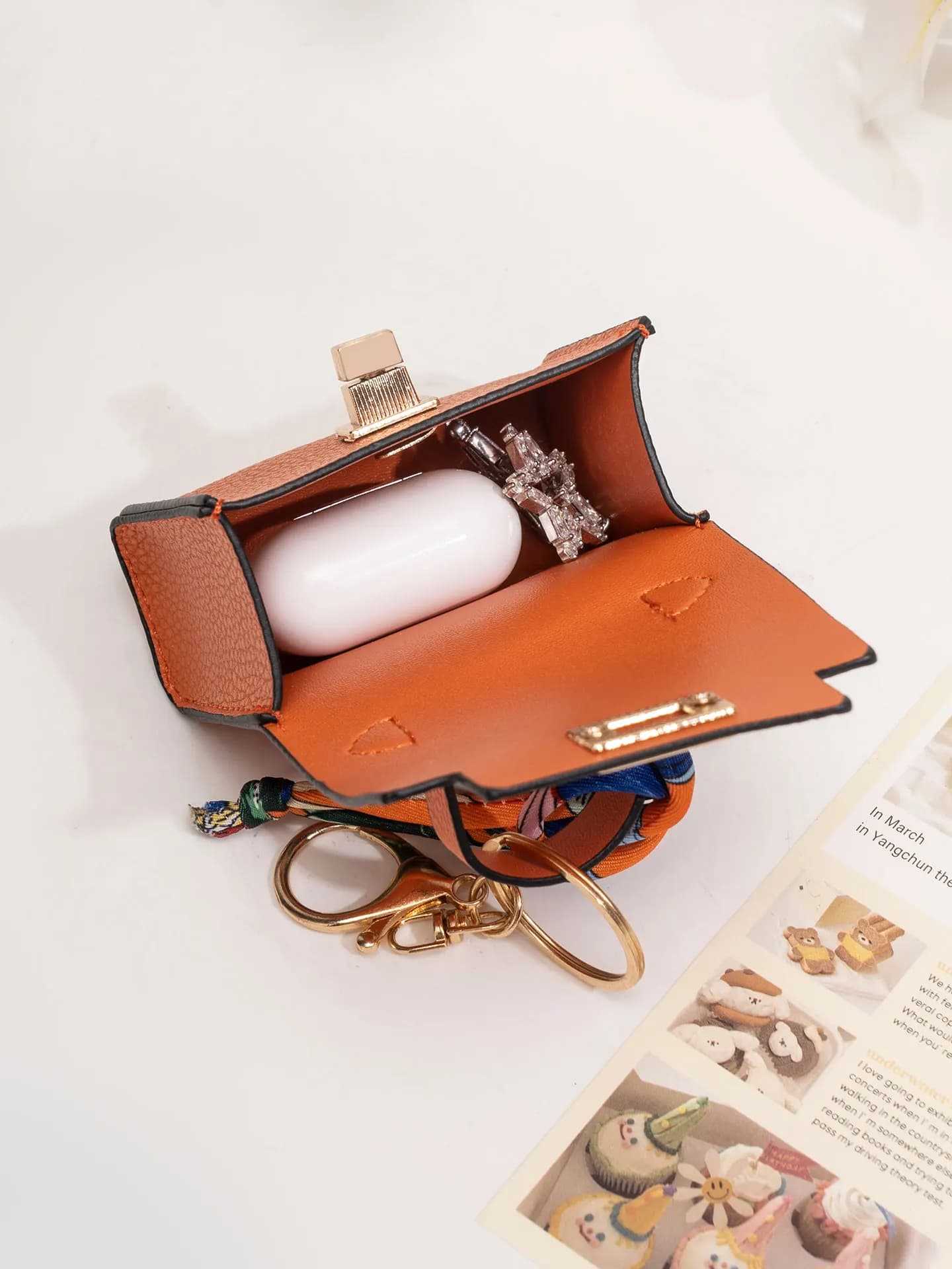Nuova Borsa Mini House, Piccola Borsa Portatile con Cinturino da Polso, Custodia per Auricolari Bluetooth, Portafoglio Zero, Borsa Multifunzionale