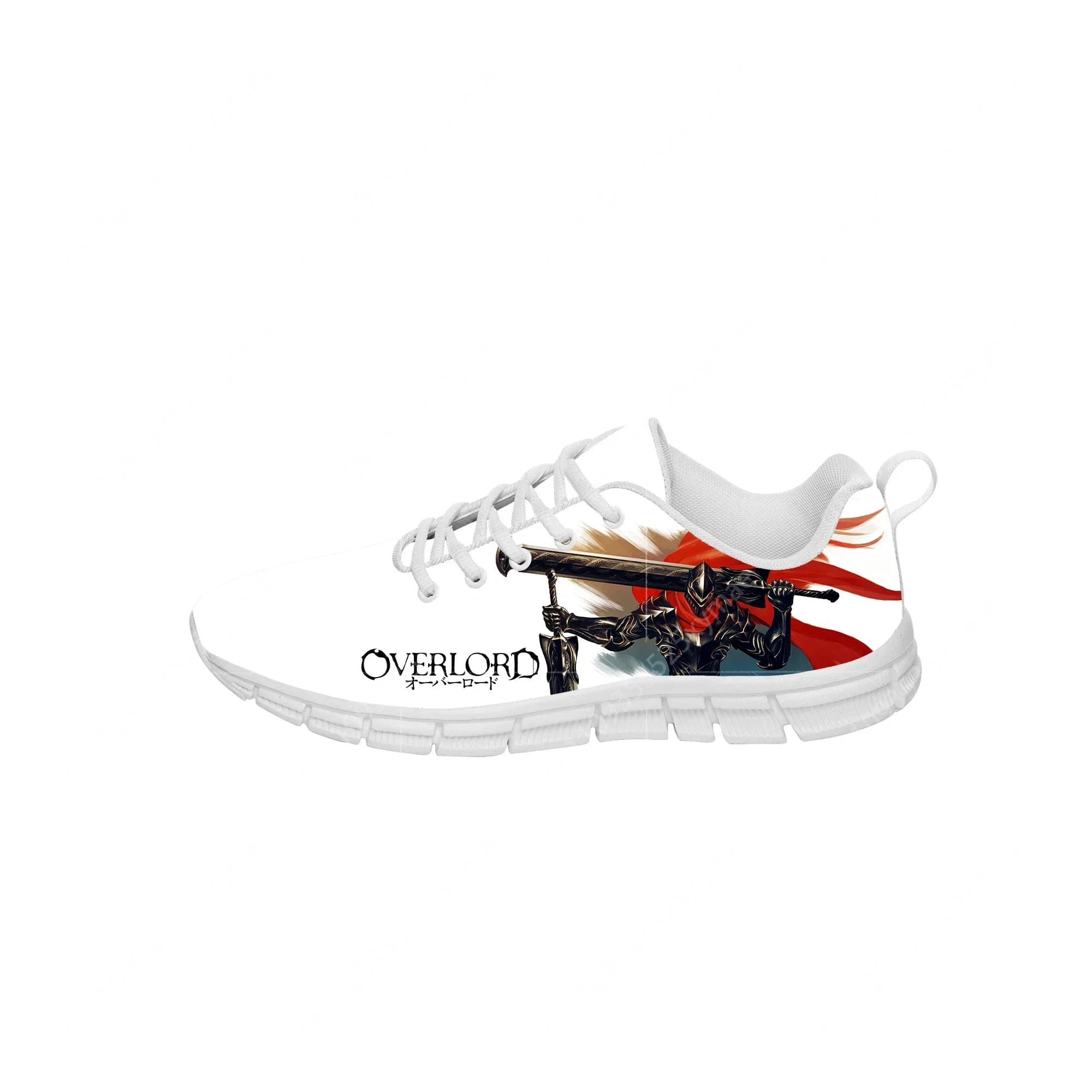 Anime Overlord Sneakers for Men and Women, Fashionable casual shoes for teenagers, Canvas Running Shoes, White 3D Printed Light Shoes
