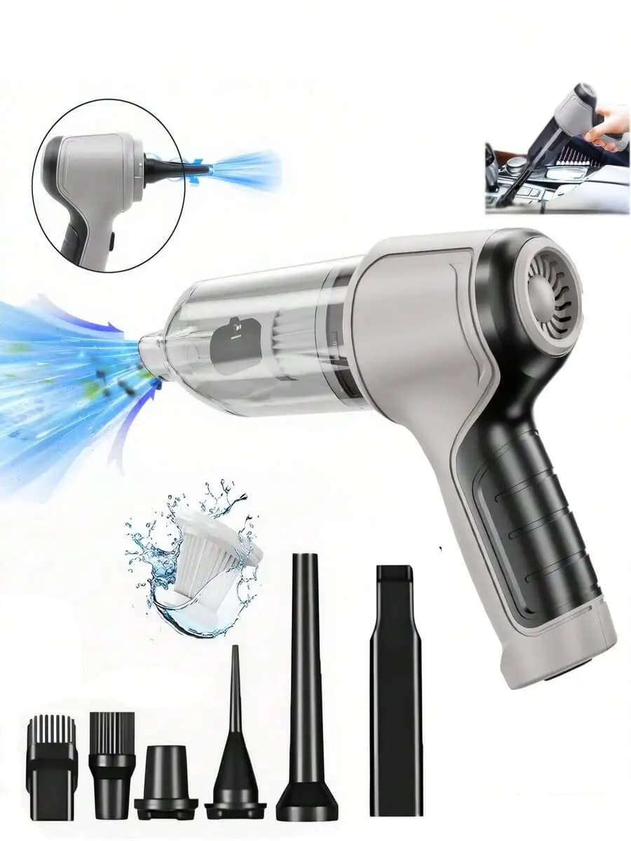 Cordless Vacuum Cleaner, USB Rechargeable Multi-Functional Electric Duster Blower, Suitable For Home, Pet Hair, Car, Office Keyb