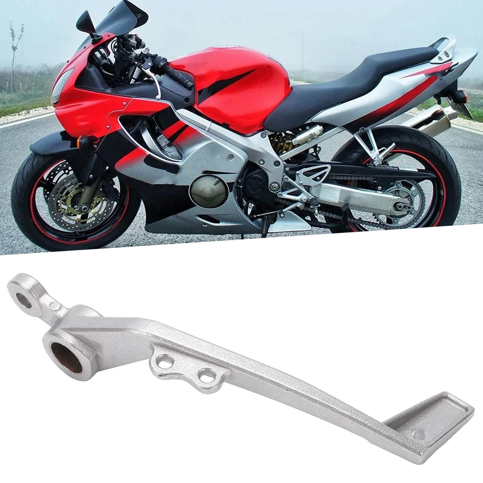 Pedale leva freno posteriore moto Sostituzione in alluminio CNC lucido per CBR 600 RR 2007‐2012