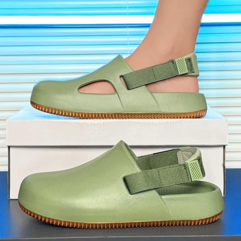 Ciabatte EVA a Punta Chiusa Stile Coppia, Sensazione Nuvola, Antiscivolo, Suola Spessa, Casual, Alla Moda, per Uso Quotidiano