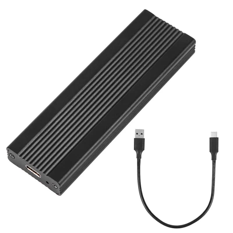 M2 NGFF SATA SSD External Hard Drive Case Adapter B HD HDD Box M.2 NVME SSD to USB 3.1 Disk Enclosure Key Type-C Cable
