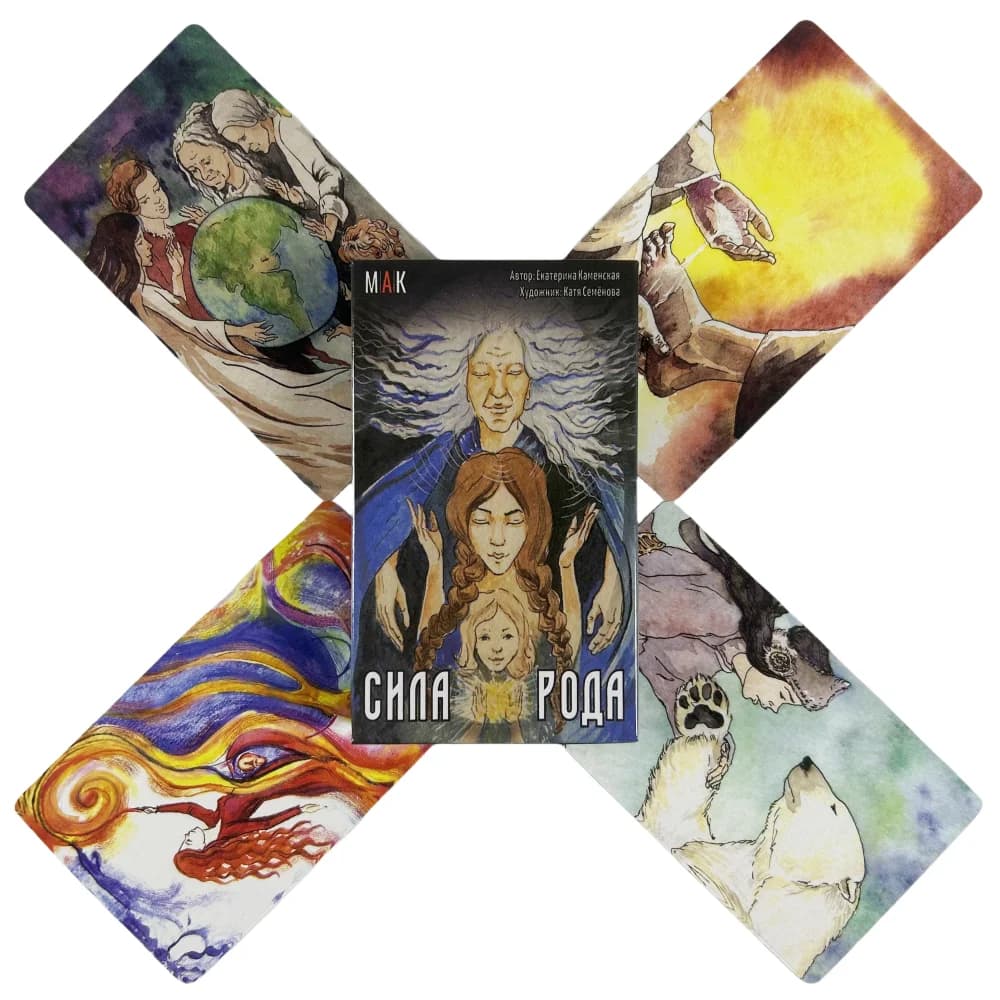 Russo СИЛА РileenА Carte Oracle A 45 Tarot Divination Edition Mazzo Borad Giochi Carte da gioco
