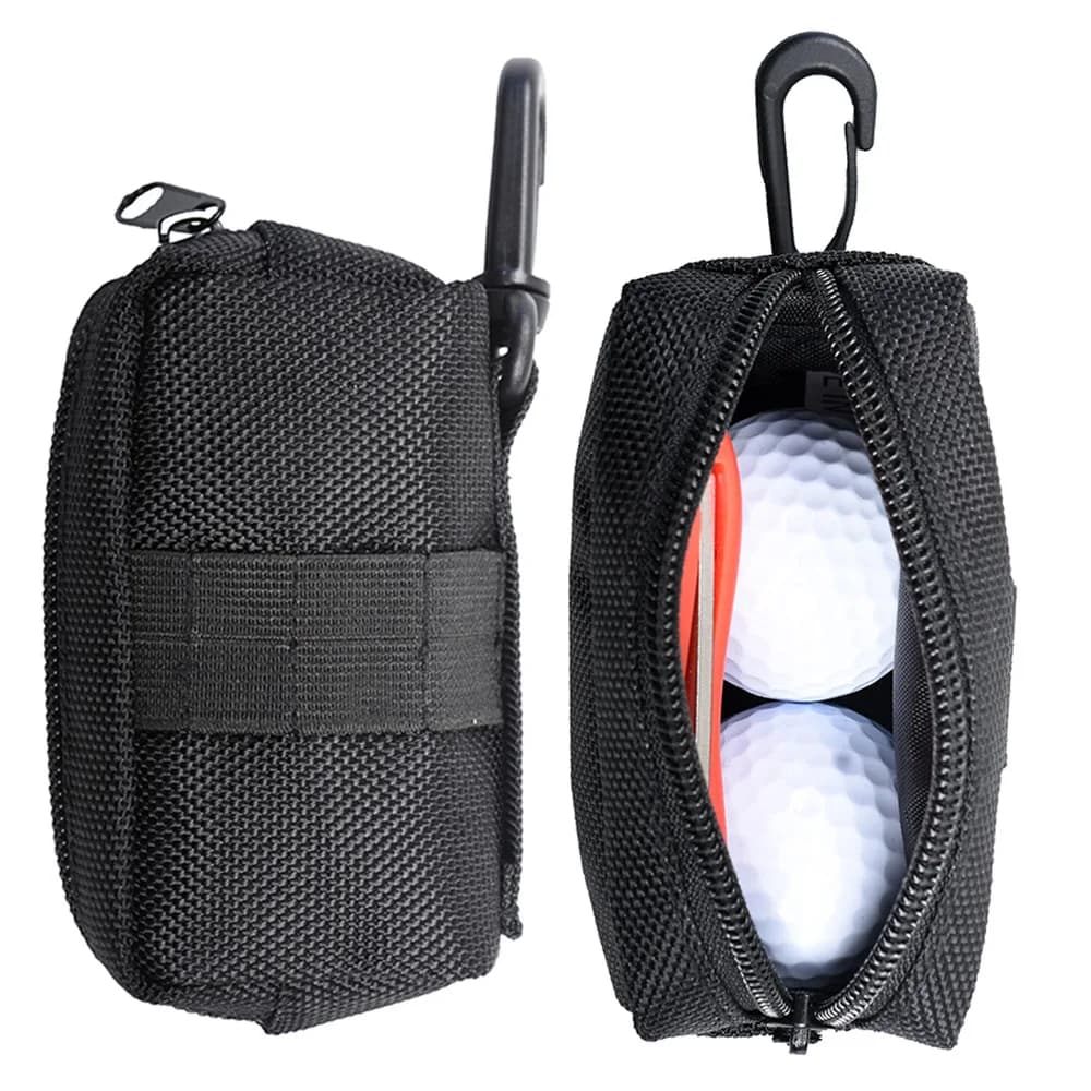 Borsa per palline da golf impermeabile con clip Custodia per tee da golf Tasca per palline da golf Marsupio Custodia leggera per palline da golf Accessori da golf