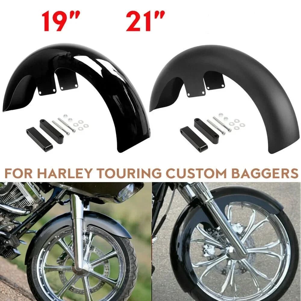 Moto Parafango Anteriore Parafango Copertura Della Protezione Gloss 19 "21" Per Harley Touring Road King Electra Glide Street Ultra