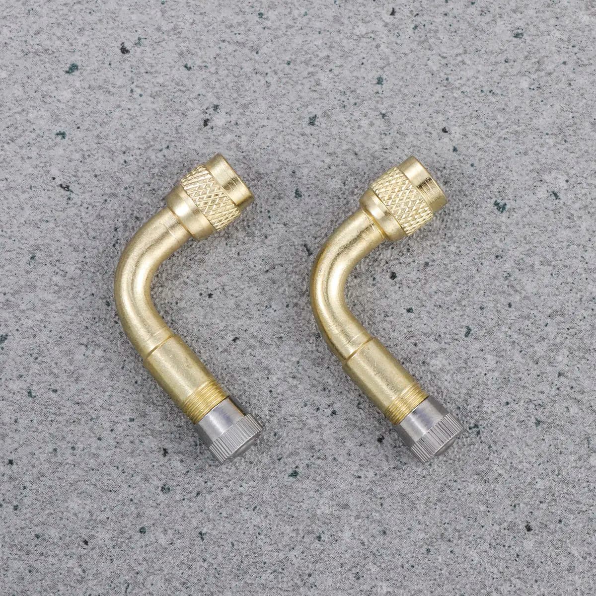2 Pezzi Connettore Valvola in Ottone a 90 Gradi, Adattatore di Prolunga per Pneumatici, Universale per Camion, Moto, Auto, Bici, Accessorio Gonfiagomme