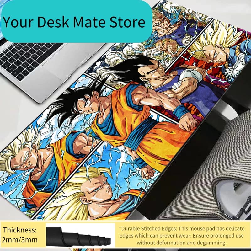 Dragon Ball Z Kawaii DBZ Anime Cute Girl Cabinet Gamer Computer Desk Mat Keyboard Accessories Mousepad