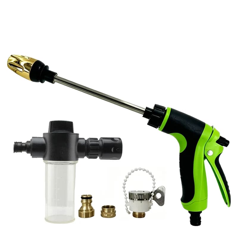 Home Page High Pressure Water Gun Car Washers Garden Lawn Watering Hose Nozzle Foam Lance Portable Automobiles Cleaning Tool