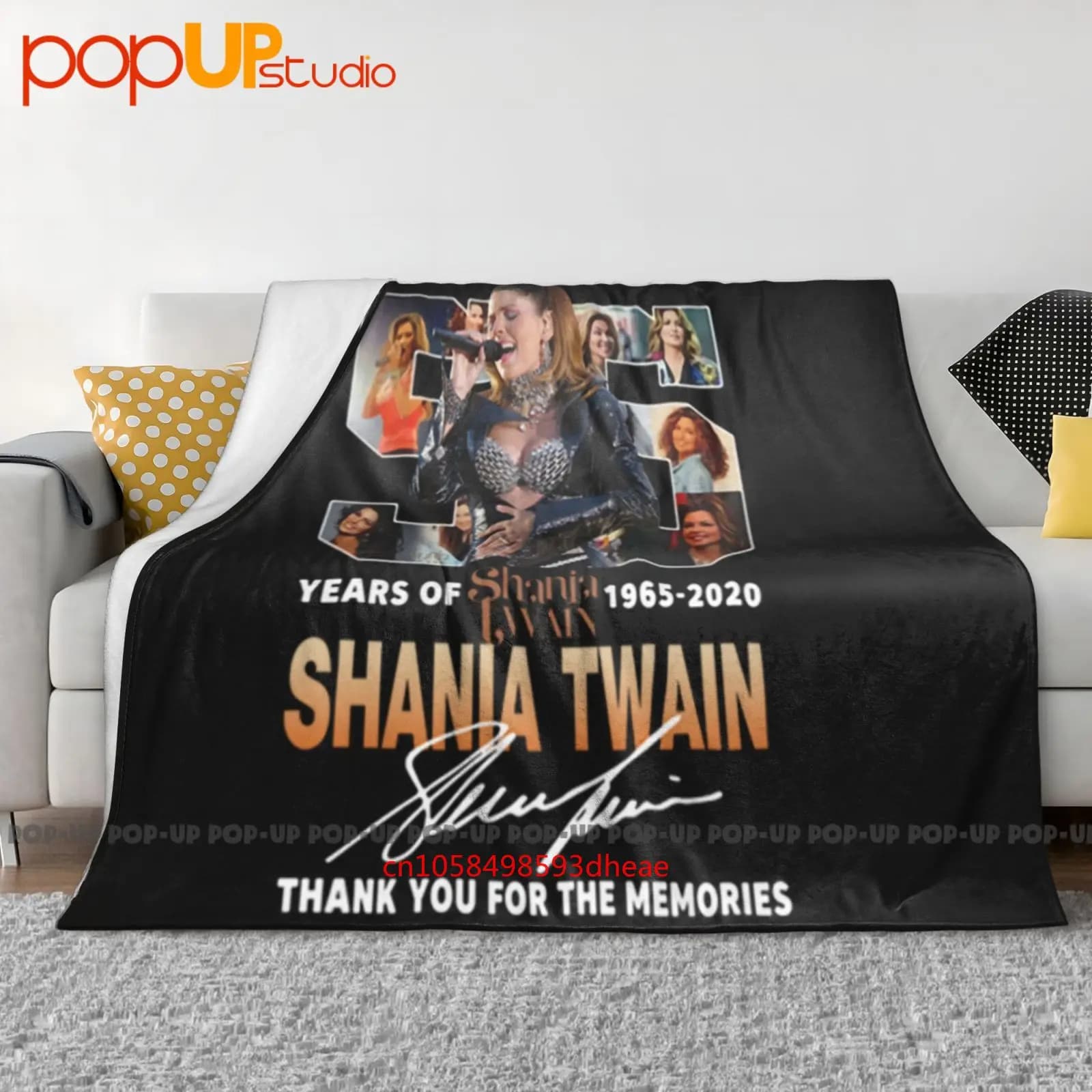 55 Years Of Shania Twain 1965 2020 Ultra-Soft Blanket Quilt Winter Sofa Cover Bed Covers