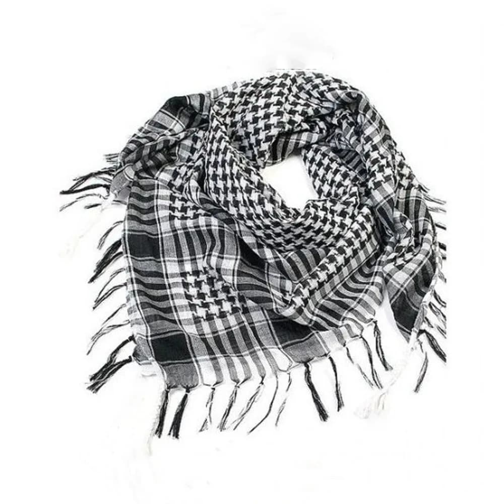Unisex Tactical Scarf for Militaria enthusiasts, Universal Quadri with Nappe, Multifunctional Windproof and Anti Sand