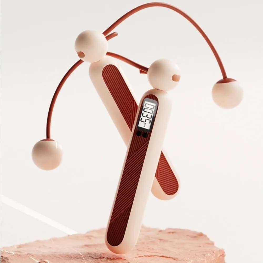Wireless Jumping Cord with Calorie Counter, Adjustable and Anti-slip, Portable and Resistant
