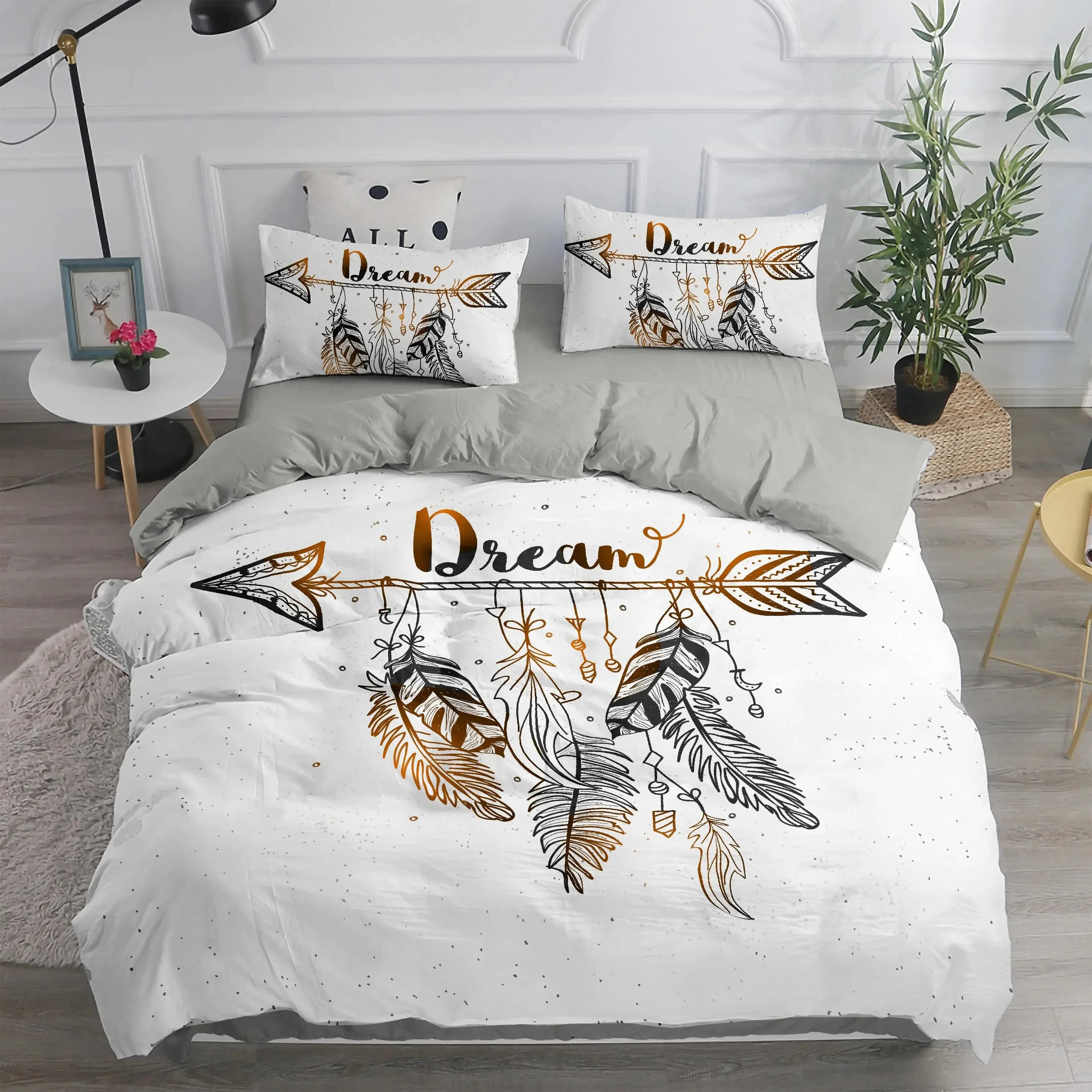 Dream Catcher Bedding Set Europe Queen King Double US AU Spanish Elegant Bohemian Duvet Cover Ethnic Quilt Cover Comforter Bed
