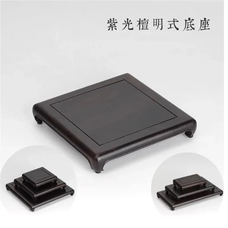 Black Wood Square Base, Rectangle,Bonsai Collection Pedestal,Vase,Potted Plant Pedestal, Home decoration, Traditional chinese
