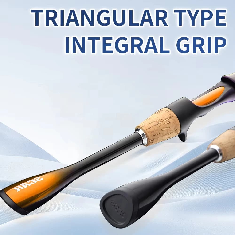 TRUVEX ORCA 5' 5'6'' 6' 1-5g UL ULTRALIGHT SOLID TIP CARBON MATERIAL BIG DRAG POWER TAPERED HANDLE FISHING ROD