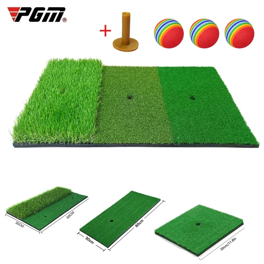 Tappetino da golf PGM in erba sintetica, accessori per l'allenamento del golf, tee da golf per la pratica