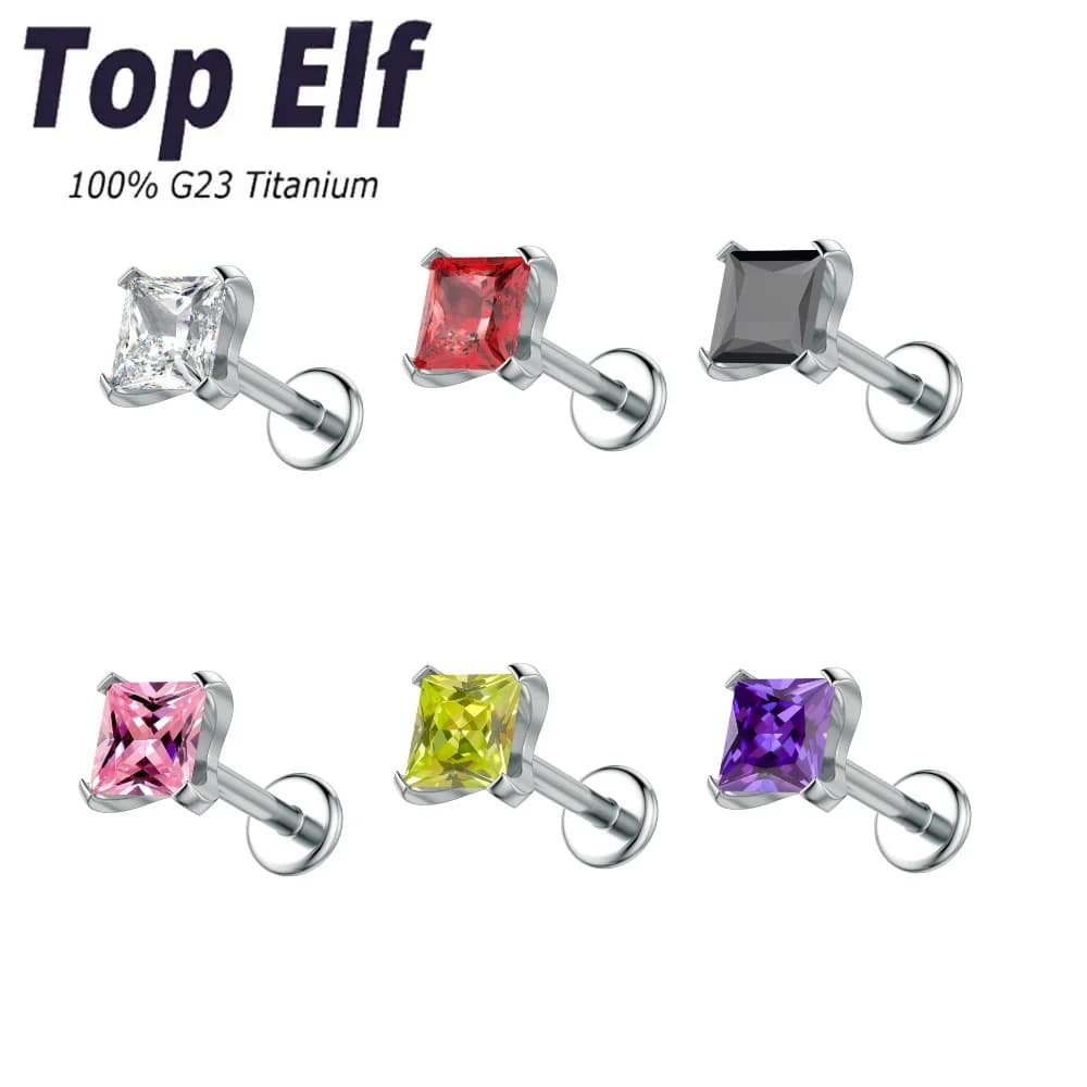2024 Fashion Body Jewelry G23 Set di orecchini in titanio per le donne Labret Lip Tragus cartilagine nuovi orecchini Piercing al setto