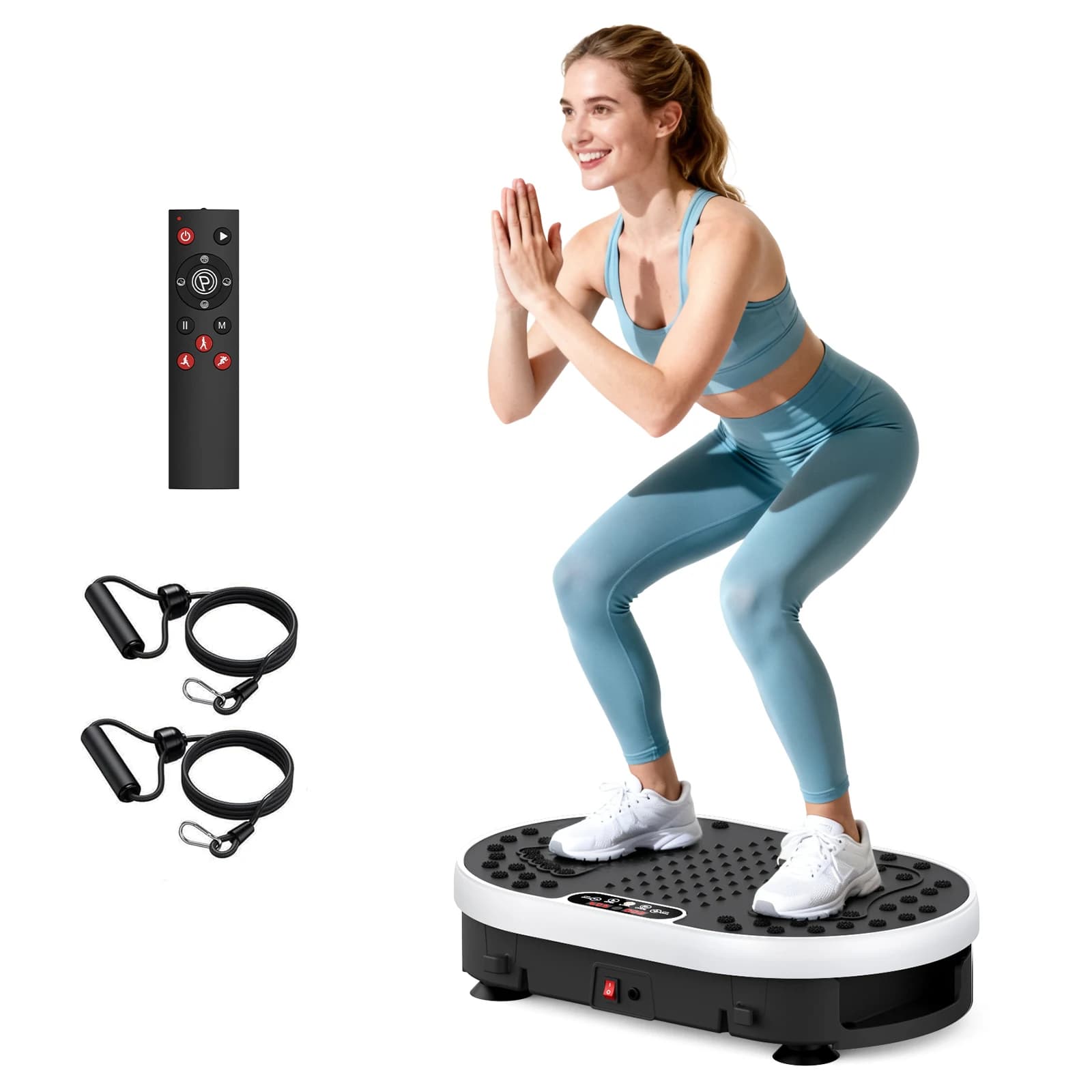 Vibrant Pedal for All Body, 120 Levels, 9 Preset Programs, Remote Control, Home Fitness Machine, Fat Burn, Body Modeling, Weight Loss