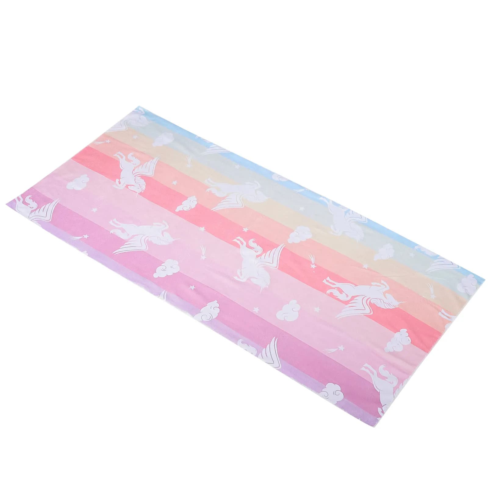 Telo Mare in Microfibra 70x150cm Unicorno Cartone Animato Asciugatura Rapida Grande Formato per Bagno Yoga Viaggio Morbido e Confortevole