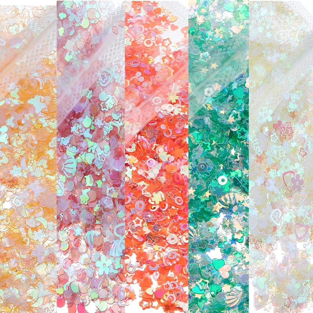 20 grammi 3-6mm paillettes Glitter miste materiale di riempimento in resina epossidica per gioielli fai da te che fanno stampi in resina che riempiono decorazioni di bellezza per unghie