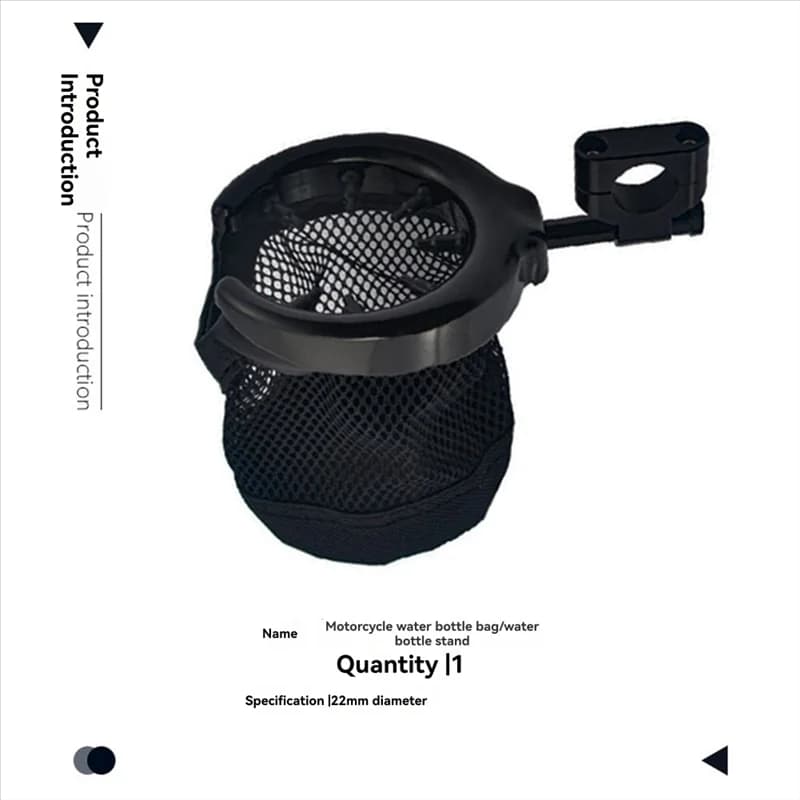22 mm Universal bottle holder for mesh bag for motorcycle bike electric scooter