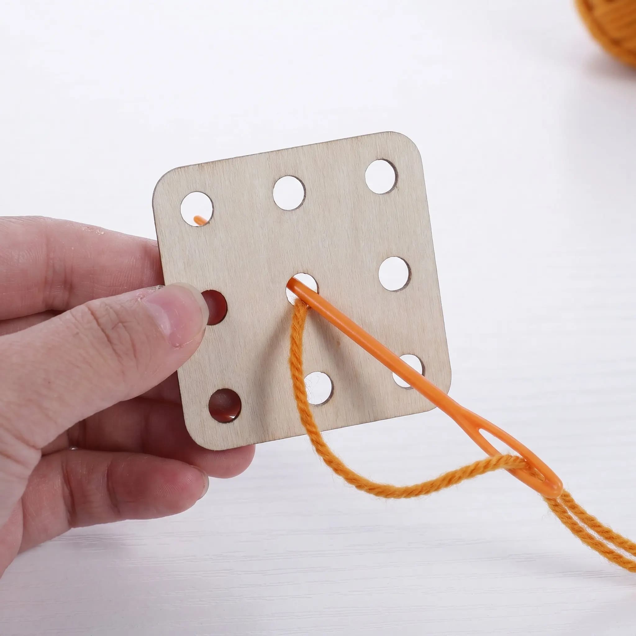 48 Pcs Replaceable Weaving Cards Table Looms for Crafting Tablet Small Square Tool Paper