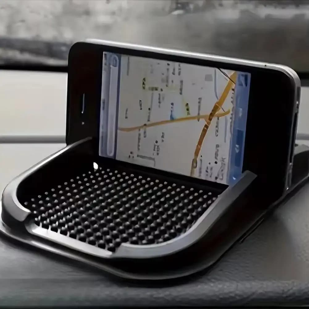 Supporto per telefono da auto in silicone 360 ° Supporto per cruscotto con impugnatura antiscivolo girevole Navigazione a mani libere Impermeabile per occhiali per smartphone