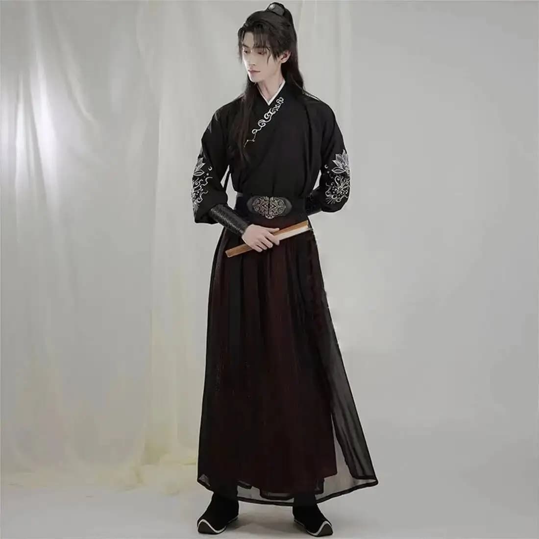 Antico cavaliere intrattenimento musiche e canzoni uomo donna aldult Kimono Spadaccino intrattenimento musiche e canzoni tradizionale vintage etnico cosplay costume di danza veste di seta cinese