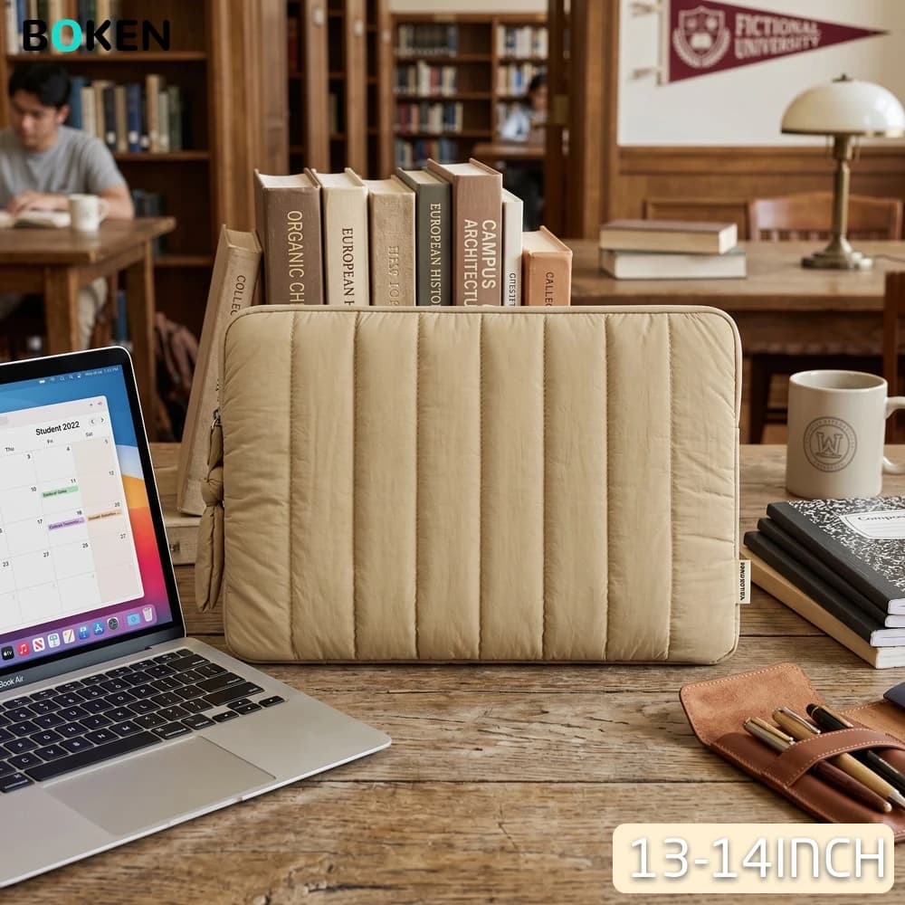 Borsa Morbida per Laptop 13-14 Pollici per MacBook Pro/Air M4, Dell, Lenovo, Fodera Morbida, Borsa per Computer alla Moda per Donne