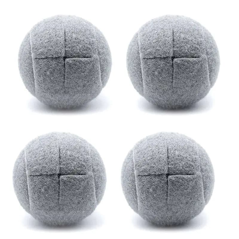 ABZC-4 PCS Precut Walker Tennis Ball For Furniture Legs And Floor Protection, Heavy Duty Long Lasting Felt Pad Covering,Grey