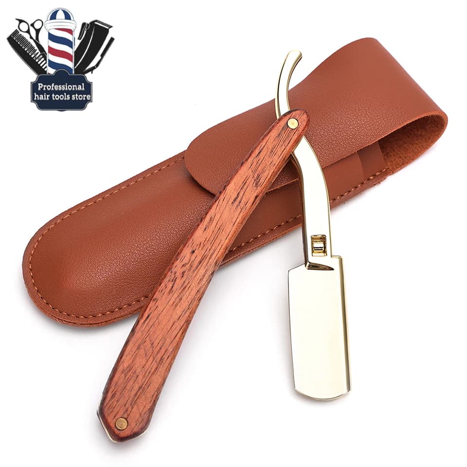 Professional manual shaving board straight barber foldable stainless steel man set cutters for beard