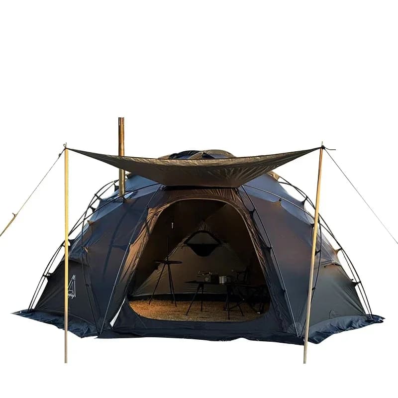Tende da campeggio 185 Tinta unita Outdoor Impermeabile Escursionismo Emisfero Tenda a cupola Car Family Ball Tenda sferica posteriore per riparo