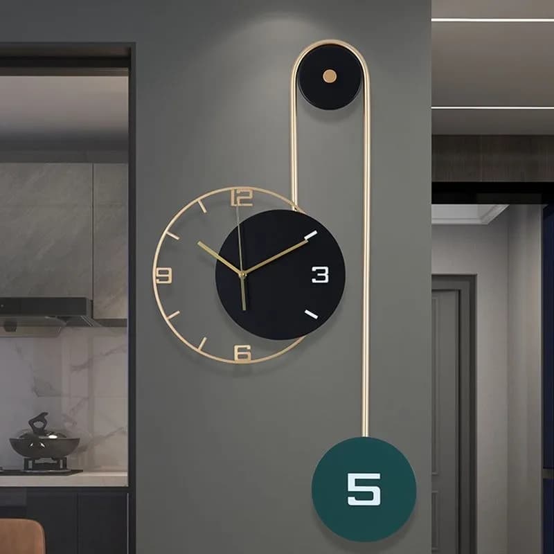 Fashion Wall Clock Modern Simple Nordic Wall Clocks Luxury Iron Art Quartz Clock Living Room Decorations Home Furniture