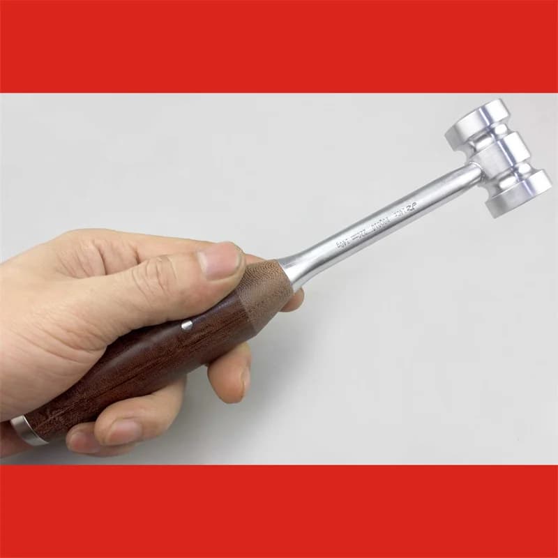 Martello osseo medico dell'ammiragliato con manico in legno, mano, piede, caviglia, spalla, acetabololo, piattaforma tibiale, mazzo per articolazione del ginocchio, i