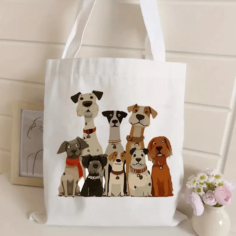 Mama Leopard Lightning Bolt Multi Color Distressed Print Canvas Tote Bag Mom Life Gift Daily Shopping Shoulder Handbag