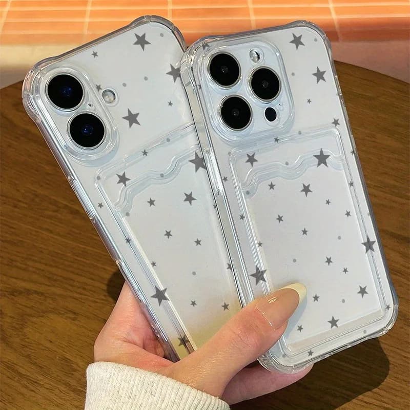 Custodia Morbida per Telefono con Design a Pentagramma Grigio Semplice 1PC per iPhone 17 16 15 14 13 12 11 Pro Max AIR 14 15 16 Plus