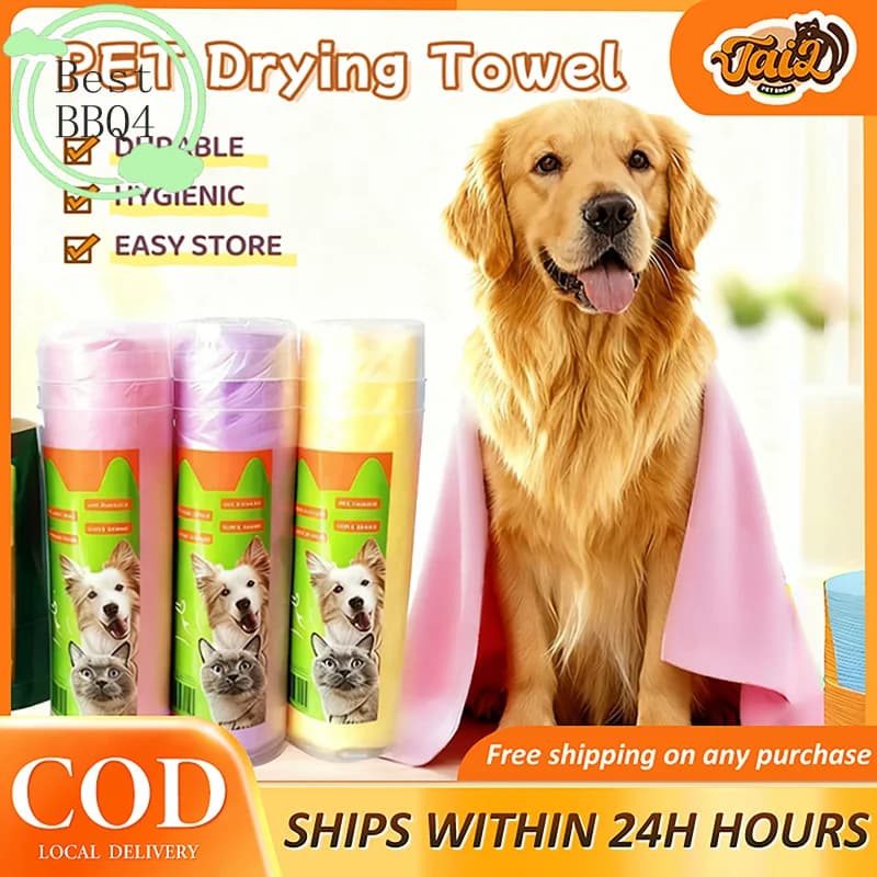 (BBQ4)Pet Dog Towel Suede Fabric Towel Pet Bath Absorbent Towel Pet Grooming Towel Soft Pet Towel