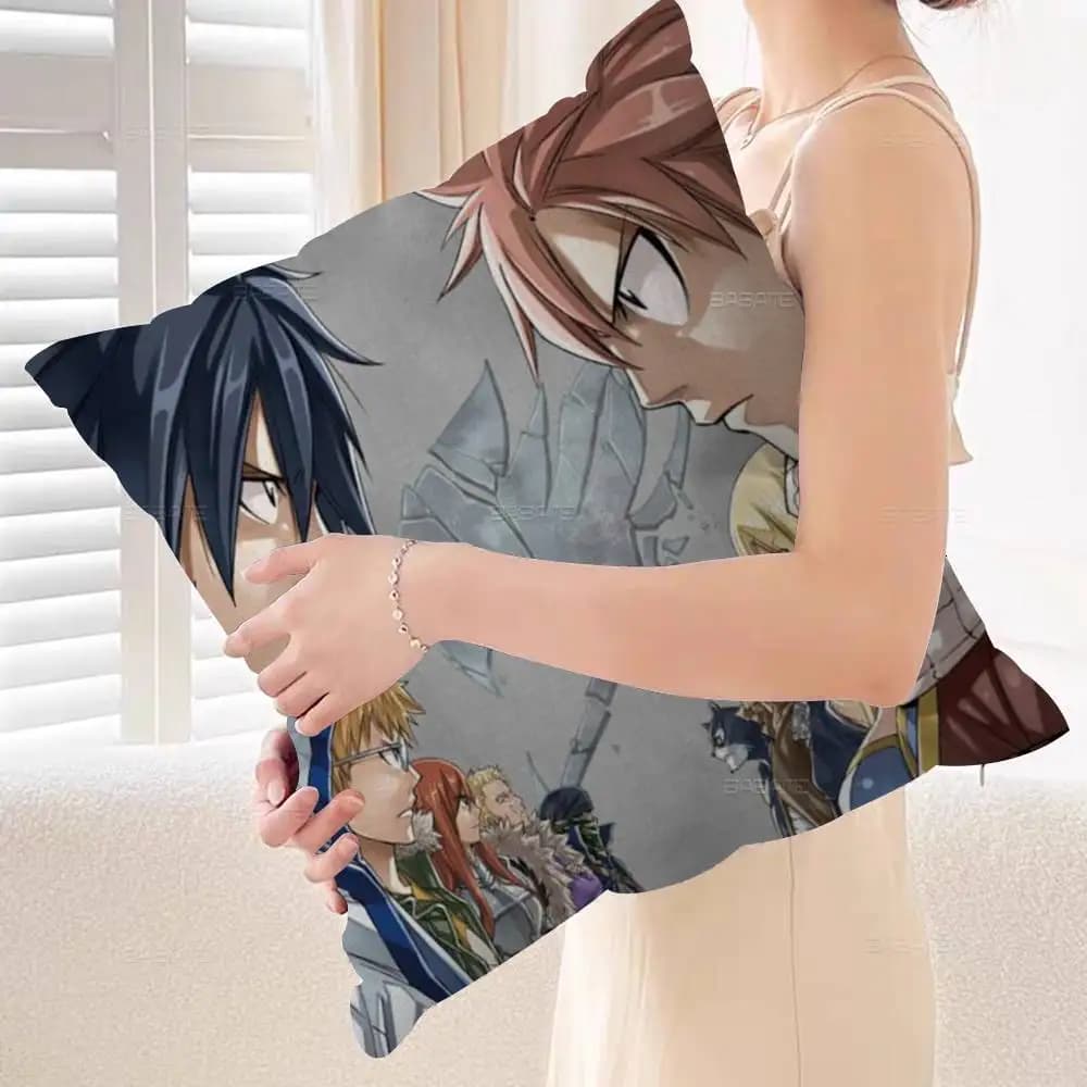 Anime Fantasy F-Fairy T-Tail pillow case, Sofa & Bed cushion pillow case, 45x45 Cm in Fashion