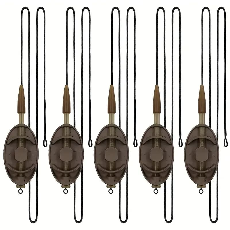 1pc/3pcs Zinc Alloy Method Feeder with Leadcore Lines - 20g/30g/40g/50g Weights, Multi-Color Options for Ice Fishing, Stillwater