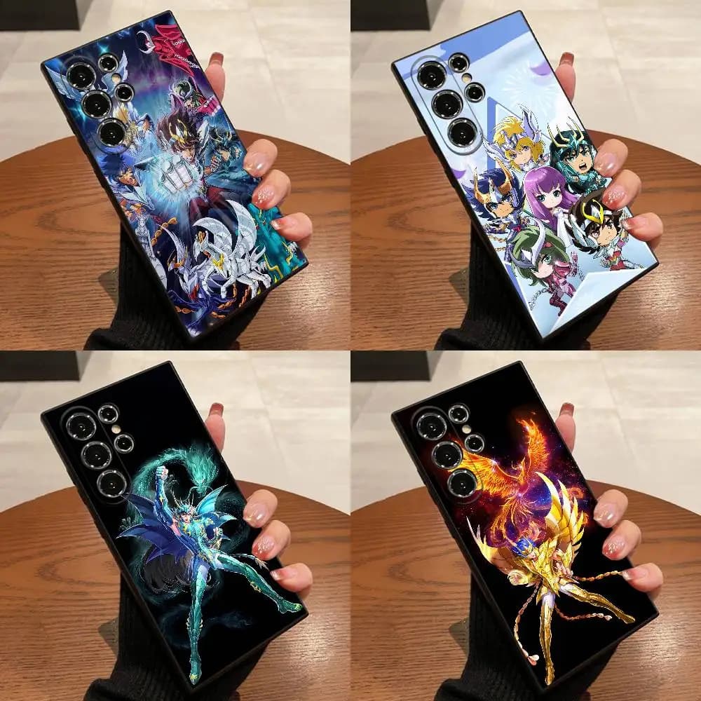 S-Saint Seiya Knights Zodiac Phone Case For Samsung S25,S24,S21,S22,S23,S30,Ultra,S20,Plus,Fe,Lite,5G Black Box